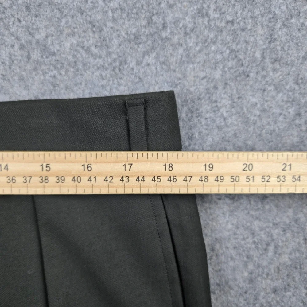 Vintage Brooks Brothers Dress Pants Mens 37 Green Wool Pleated Cuffed USA New